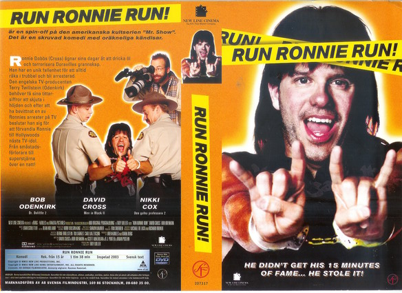 RUN RONNIE RUN! (vhs-omslag)